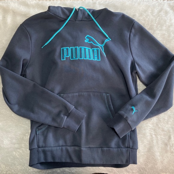 Puma Tops - Puma Hoodie Teal Logo